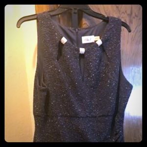 Eliza J size 12 charcoal evening dress